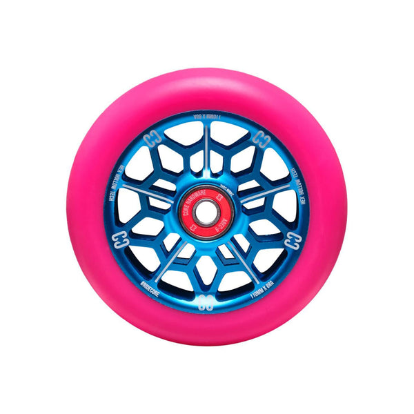 CORE Hex Hollow Stunt Scooter Rolle 110mm Pink/Blau
