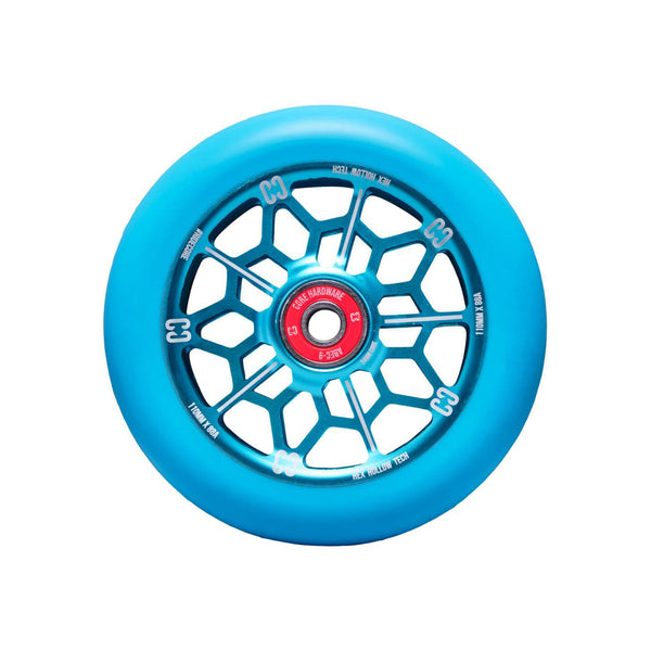 CORE Hex Hollow Stunt Scooter Rolle 110mm Mint Blau