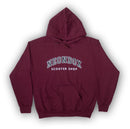 Neon Box College Logo Hooded Sweat Maroon