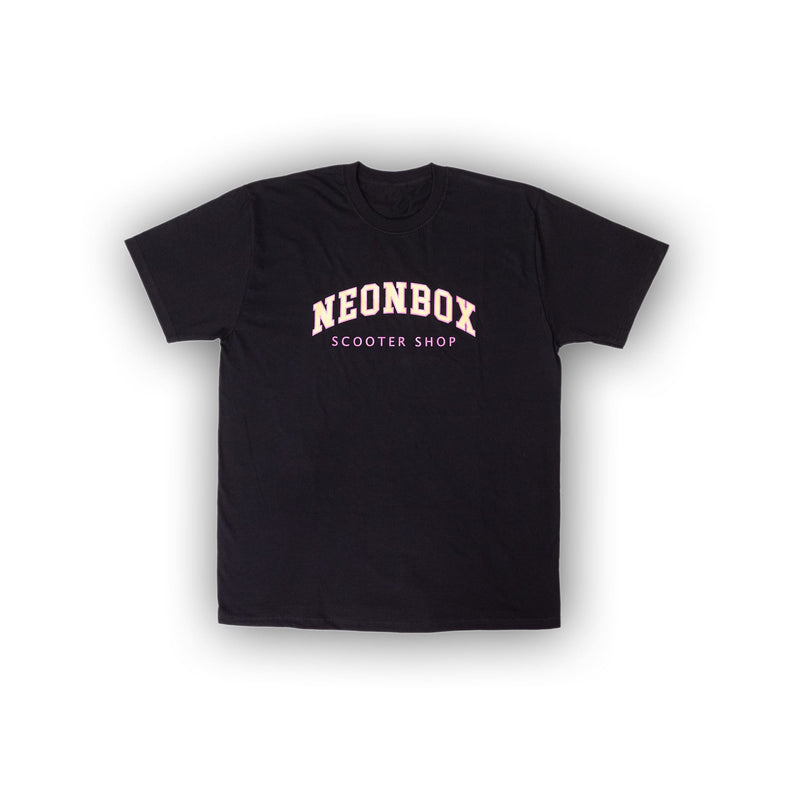 Neon Box College Logo T-Shirt Schwarz