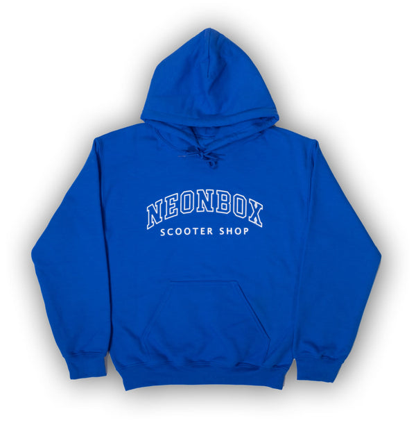Neon Box Outlines Logo Hooded Sweat Royal