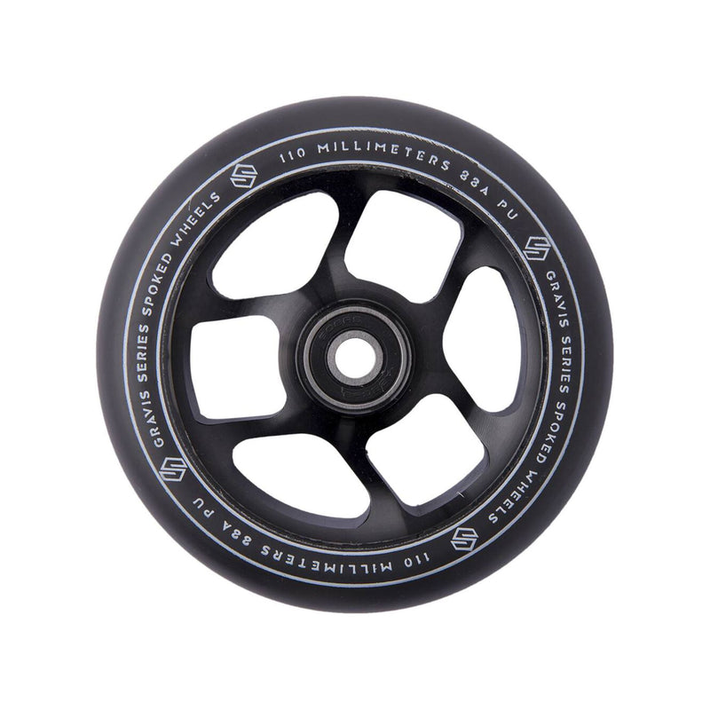 Striker Gravis Spoked Stunt Scooter Rolle 110mm Schwarz