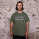 Neon Box College Logo T-Shirt Olive