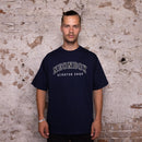 Neon Box College Logo T-Shirt Navy