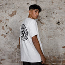 Neon Box Wheel Logo T-Shirt Weiss